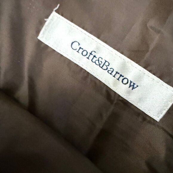 Croft & Barrow Women's Skirt Sz 14 Black Red Plaid Fringe Toggle Stretch Vintage - Picture 6 of 9